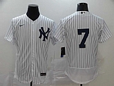 Yankees 7 Mickey Mantle White 2020 Nike Cool Base Jersey,baseball caps,new era cap wholesale,wholesale hats